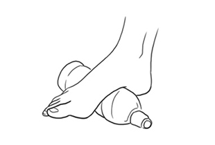 fascite plantar dor alongamento massagem