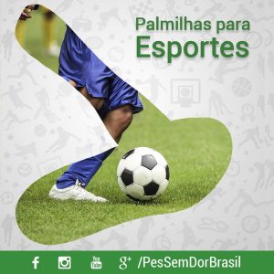 Arte com forma da palmilha